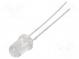 LED  5mm  green  16800÷90500mcd  15°  20mA  3÷3.8V  Front  convex