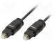 Cable  Toslink plug,both sides  1m  Øcore  2.4mm