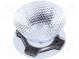 LED lens  round  milky  26÷29°  Mounting  adhesive tape  H  11.7mm