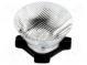 LED lens  round  milky  8/55°  Mounting  adhesive tape  H  21.1mm