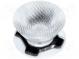 LED lens  round  milky  30÷34°  Mounting  adhesive tape  H  11.7mm