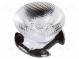 LED lens  round  Mat  PMMA plexiglass  transparent  10÷13°  Ø  26mm