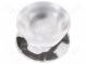 LED lens  round  Mat  PMMA plexiglass  transparent  32÷45°  Ø  26mm