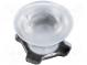LED lens  round  milky  40÷48°  Mounting  adhesive tape  H  12mm
