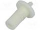 Knob  shaft knob,with flange  white  Ø5mm  Flange dia  9mm