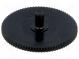 Knob  thumbwheel  black  Ø21mm  Application  CA9M