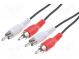 Cable  RCA plug x2,both sides  0.5m  Plating  nickel plated