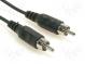 Cable  RCA plug,both sides  2m  Plating  nickel plated