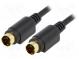 Cable  Mini-DIN plug 4pin,both sides  1m  Plating  gold-plated