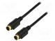 Cable  Mini-DIN plug 4pin,both sides  2m  Plating  gold-plated