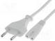 Cable  CEE 7/16 (C) plug,IEC C7 female  PVC  1.8m  Sockets  1