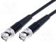 Cable  50Ω  3m  BNC plug,both sides  black