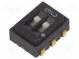 Switch  slide  Pos  2  SPDT  0.1A/6VDC  ON-ON  Mounting  SMT