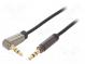 Cable  Jack 3.5mm 3pin plug,Jack 3.5mm 3pin angled plug  1.8m