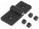 Hinge  Width  79mm  technopolymer PA  black  H  36mm  for profiles