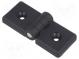 Hinge  Width  84mm  technopolymer PA  black  H  36mm  for profiles