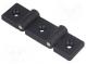 Hinge  Width  124mm  technopolymer PA  black  H  36mm  for profiles