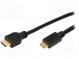 Cable  HDMI 1.4  HDMI plug,mini HDMI plug  1m  black