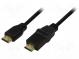 Cable  HDMI plug,HDMI plug movable ±90°  1.8m  black