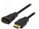 Cable  HDMI 1.4  HDMI socket,HDMI plug  2m  black