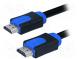 Кабель  HDMI 1.4  вилка HDMI,с обеих сторон  2м  черный,синий