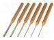 Set  punches  Pcs 6  Features  hardened and heat treated