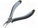 Pliers  curved, half-rounded nose  ESD  Blade length 25mm
