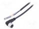 Connection lead  M12  PIN  3  angled  2m  plug  Insulation  PVC  CL