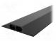 Cable protector  Width  83mm  L  3m  Mat  PVC  H  14mm  Colour  black