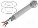 Wire  S/FTP  6  stranded  Cu  PVC  grey  305m  Øcable  5.9mm