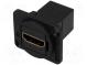 Coupler  HDMI socket,both sides  shielded  Case  XLR standard