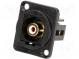 Coupler  RCA socket,both sides  Case  XLR standard  19x24mm