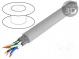 Wire  S/FTP  7  solid  Cu  LSZH  grey  305m  Øcable  6.2mm