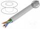 Wire  U/UTP  6  solid  Cu  LSZH  grey  100m  Øcable  6mm