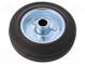 Transport wheel  Ø  100mm  W  25mm  70kg  rubber  Shore hardness  80