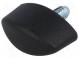 Knob wing  Ext.thread  M4  6mm  H  11mm  polyamide  W  20mm