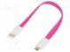Кабель  USB 2.0  вилка USB A, вилка micro USB B  позолота  22мм