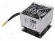 Blower heater  200W  IP20  for DIN rail mounting  80x83x90mm