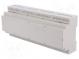 Enclosure  for DIN rail mounting  Y 90.2mm  X 212mm  Z 57.5mm