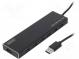 Hub USB  USB 3.0  black  Number of ports  7  5Gbps
