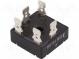 Three-phase bridge rectifier  Urmax 800V  If 15A  Ifsm 350A  THT