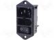 Connector  AC supply  socket  male  10A  250VAC  IEC 60320  5x20mm