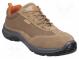Shoes  Size  45  beige  Mat  polyester,suede split leather