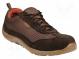 Shoes  Size  47  brown-beige  Mat  polyester,suede split leather