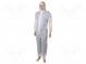 Protective coverandll  Size  L  white  Series  DT215  V  with and hood