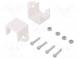 Bracket  white  Pcs  2  Holder mat  plastic