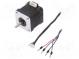 Motor  DC  stepper  3.4VDC  Shaft  D spring  max.16mNm  42x42x40mm