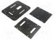 Wheeled chassis  4WD,Pirate  black,yellow-green  200x170x105mm