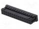 Plug  wire-board  female  DF11  2mm  PIN  28  w/o contacts  straight