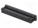 Plug  wire-board  female  DF11  2mm  PIN  32  w/o contacts  straight